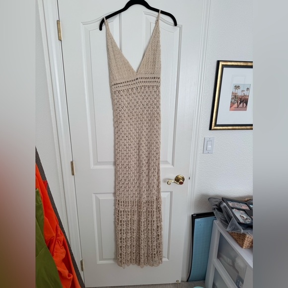 Flook the Label Willow Hand Crocheted Maxi Dress Size S - Picture 3 of 5
